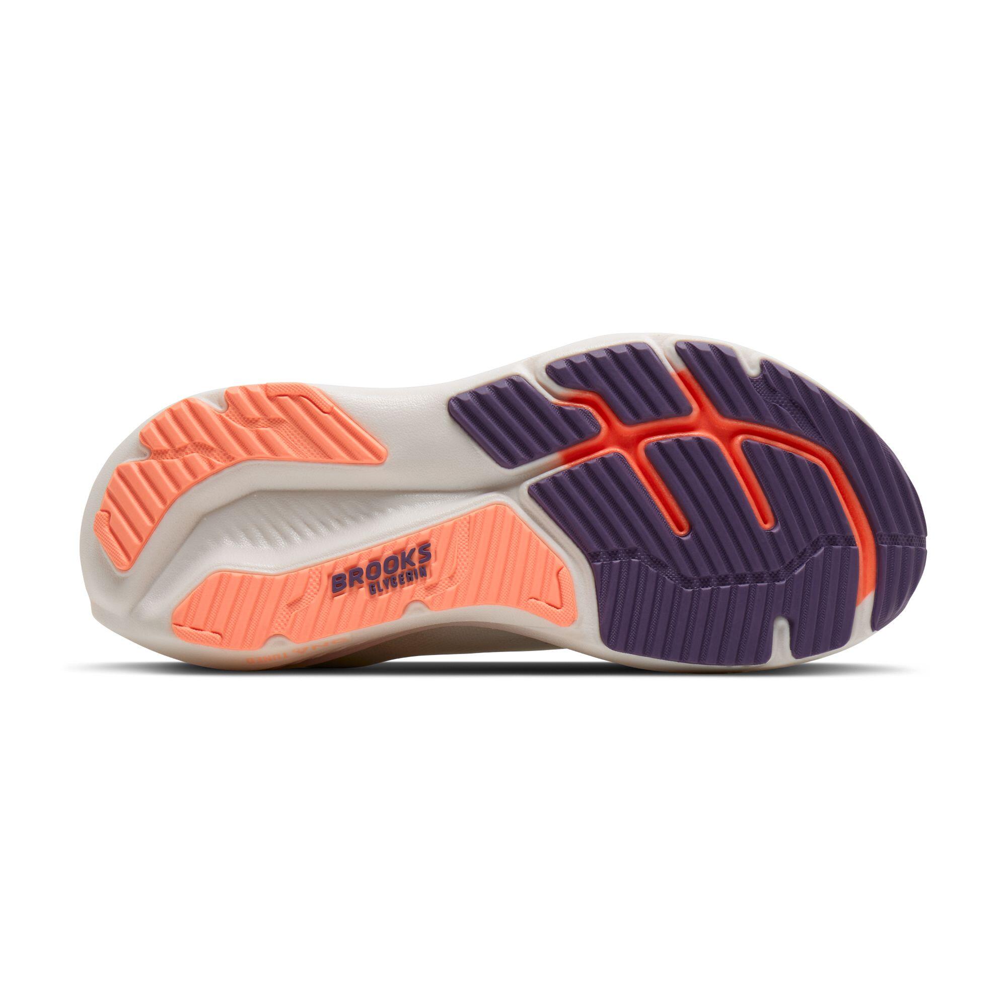 Zapatillas de running Mujer Glycerin 23 blanco melocotón morado 5/5