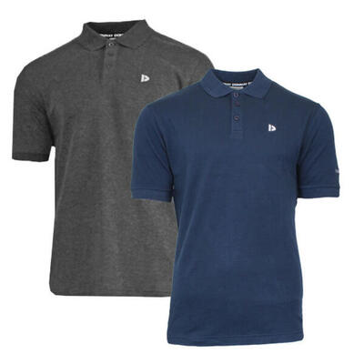 2-pack donnay heren polo pique shirt noah van 100% katoen