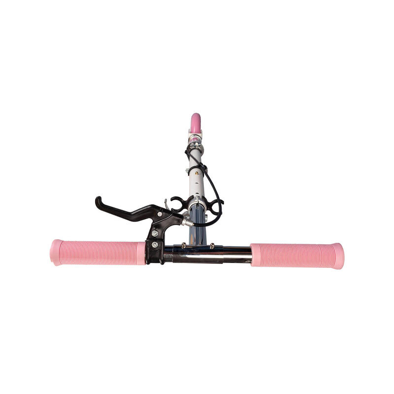Trotineta Pliabila Ballerina, frana mana, inaltime ajustabila, roti 140 mm, roz