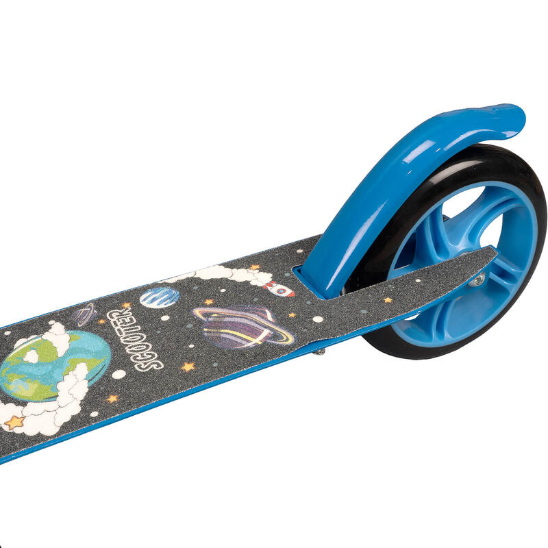 Trotineta Pliabila Planets, frana mana,inaltime ajustabila,roti 140 mm, albastru