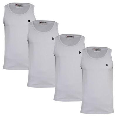4-pack donnay heren 100% katoenen mouwloos t-shirt /singlet james.