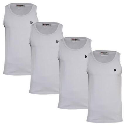 Lot de 4 débardeurs Donnay pour homme, 100% coton / Débardeur James.