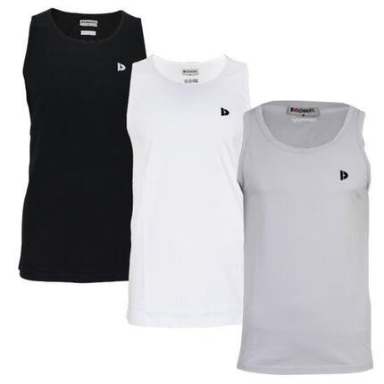Lot de 3 débardeurs Donnay pour homme, 100% coton / Débardeur James.