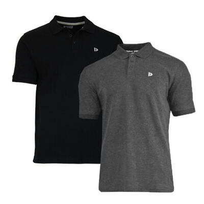 2-pack donnay heren polo pique shirt noah van 100% katoen