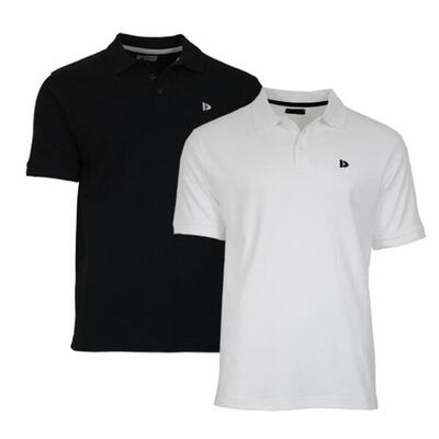 2-pack donnay heren polo pique shirt noah van 100% katoen