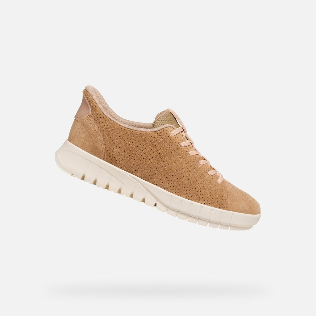 Baskets Femme FLEXTRIDE PLUS WOMAN Beige/Rose 1/7