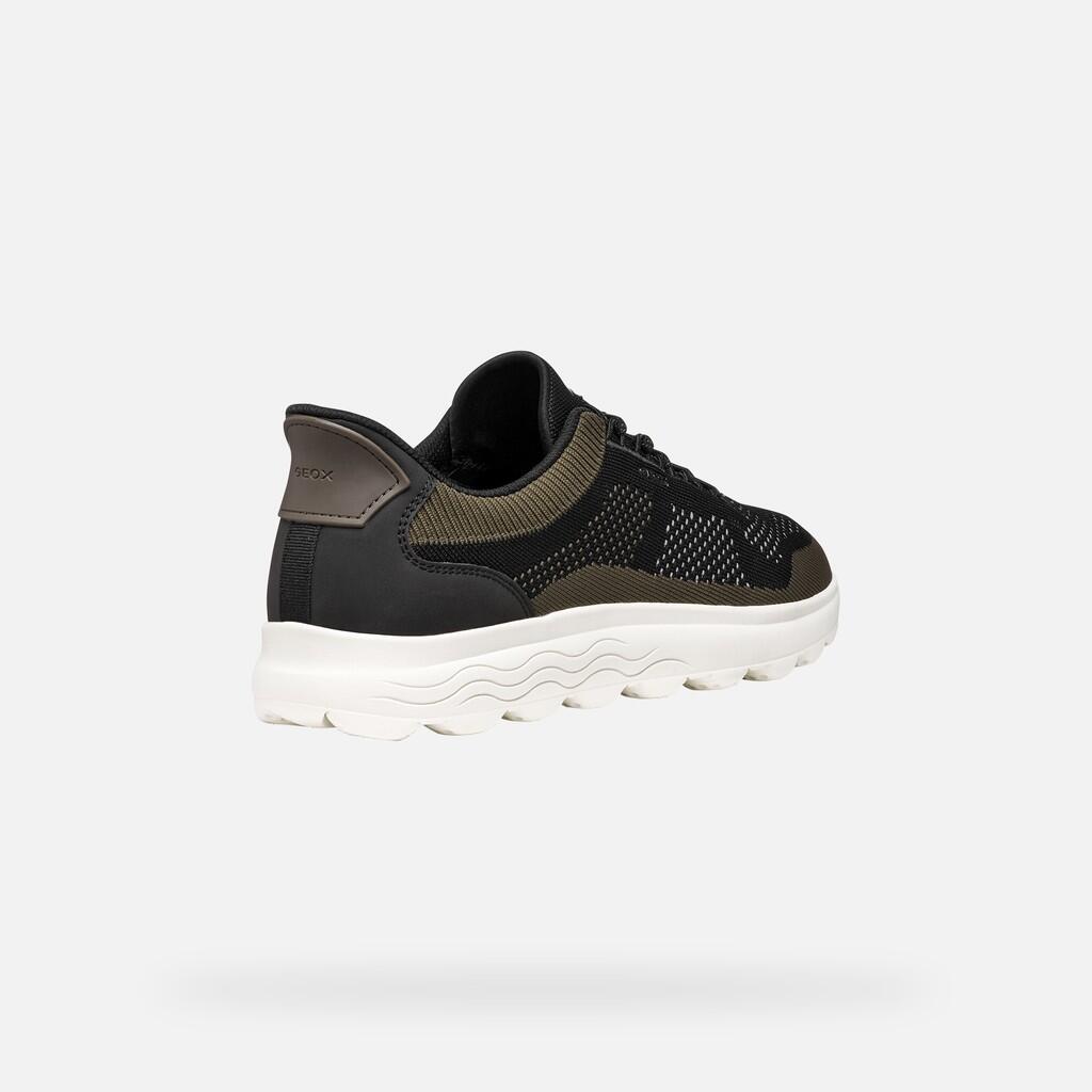 Baskets Homme U SPHERICA PLUS Noir/Vert Militaire 5/7