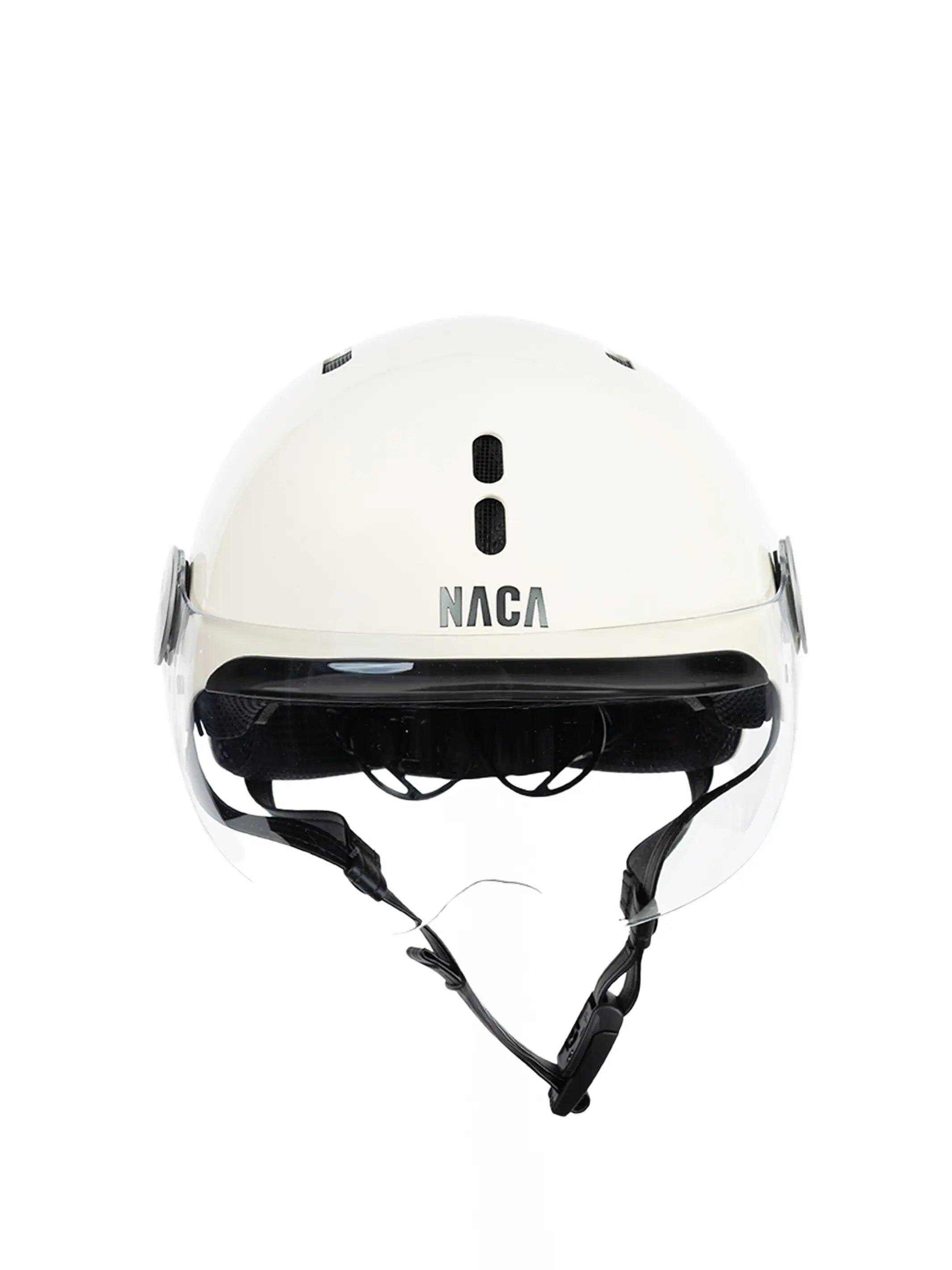 Casque vélo NACA DURGITEN® LED - Éclairage arrière - Écran transparent 3/4