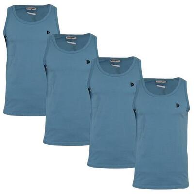 4-pack donnay heren 100% katoenen mouwloos t-shirt /singlet james.