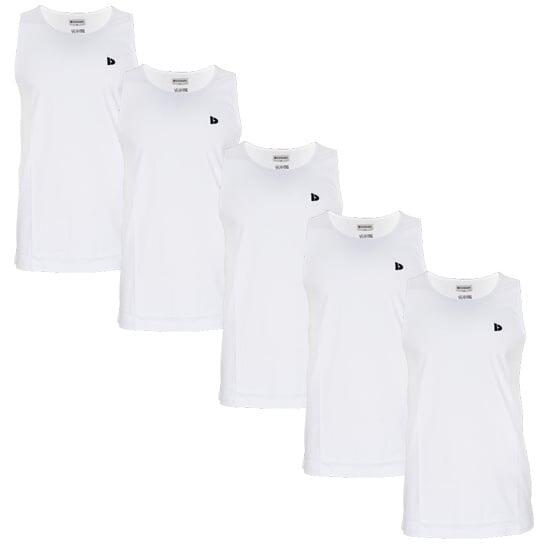 Lot de 5 débardeurs Donnay pour homme, 100% coton / Débardeur James.