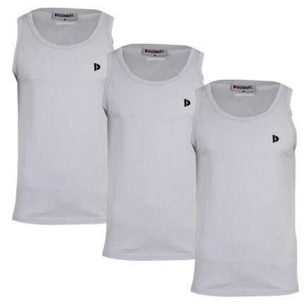 Lot de 3 débardeurs Donnay pour homme, 100% coton / Débardeur James.