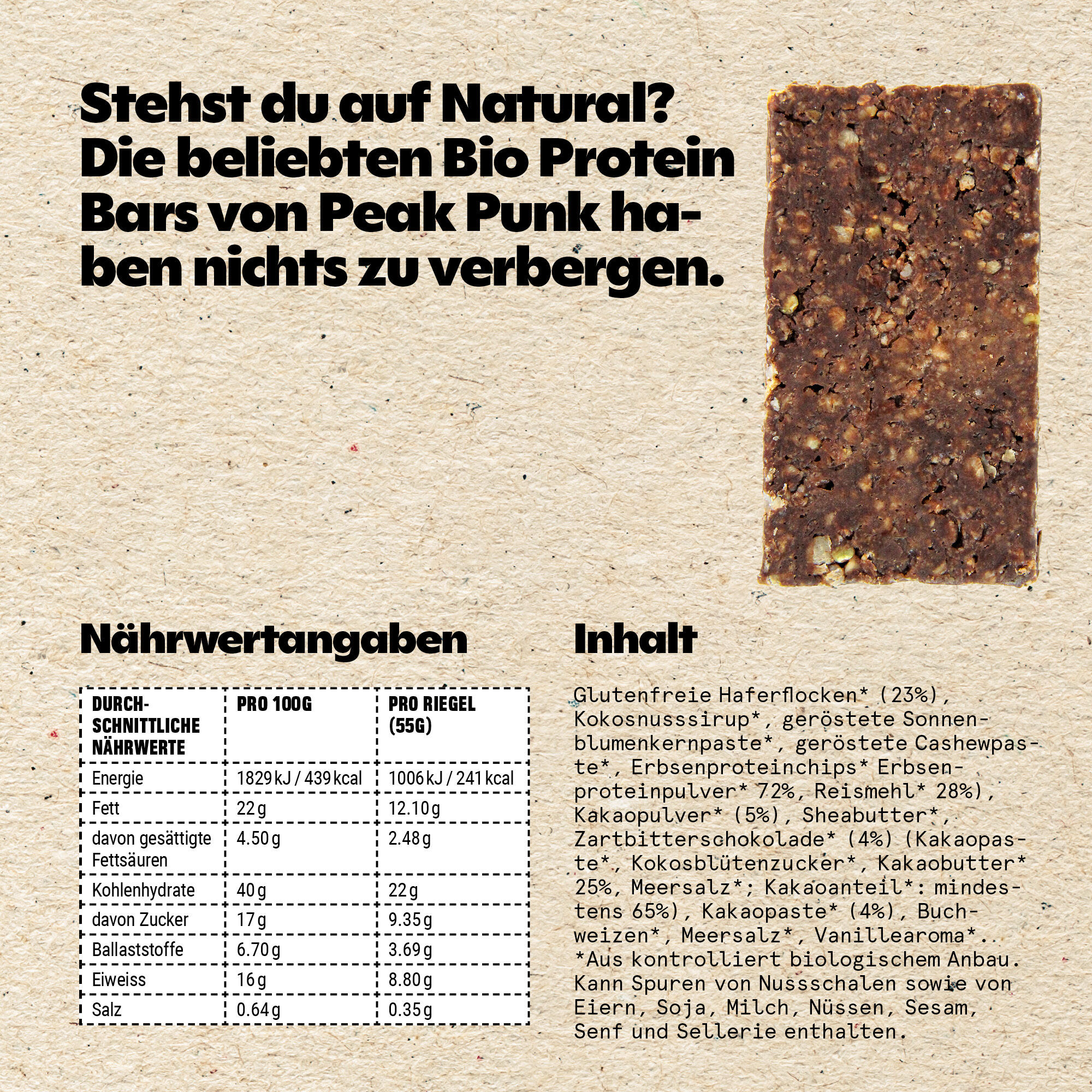 Barre proteinee bio chocolat noir 55 g 4/7