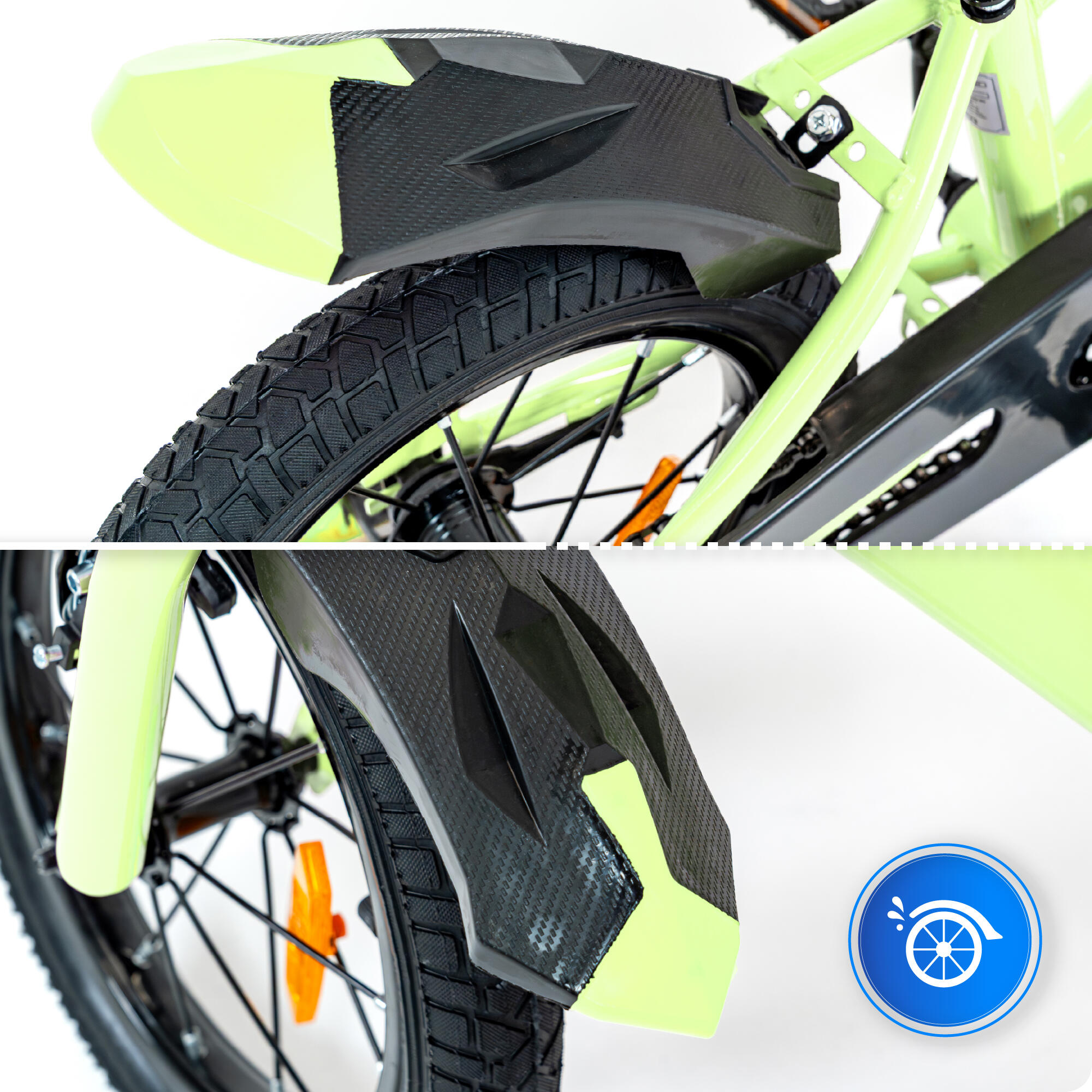 Vélo enfant VOLTOURI BK02, 14”, avec petites roues et barre de guidage 5/7