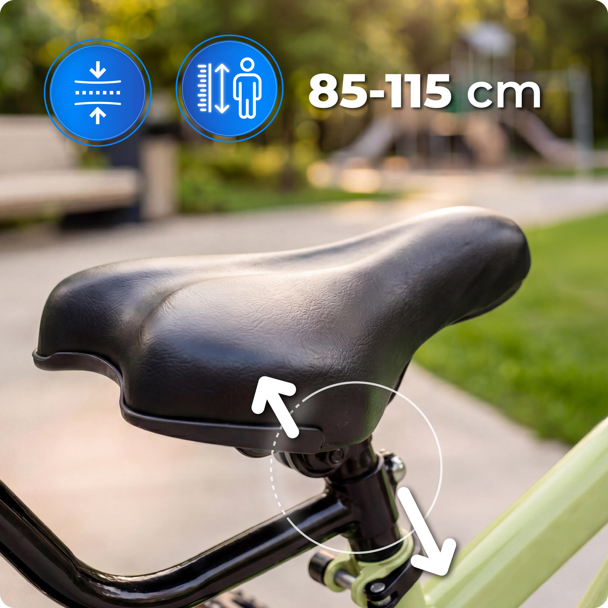Vélo enfant VOLTOURI BK02, 14”, avec petites roues et barre de guidage 4/7