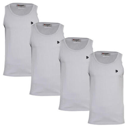 Lot de 4 débardeurs Donnay pour homme, 100% coton / Débardeur James.