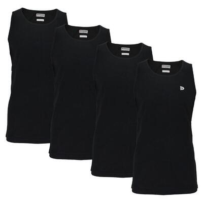 4-pack donnay heren 100% katoenen mouwloos t-shirt /singlet james.
