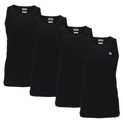 Lot de 4 débardeurs Donnay pour homme, 100% coton / Débardeur James.