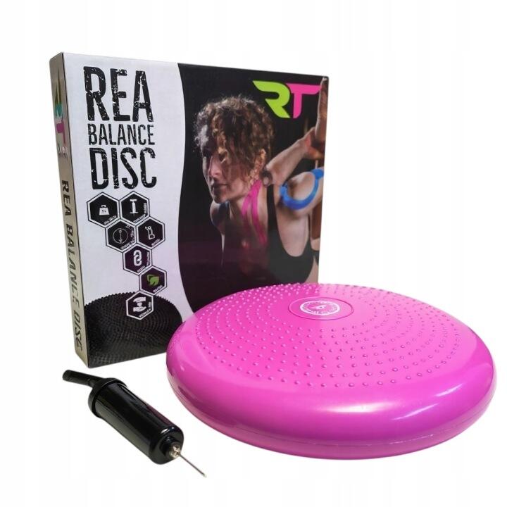Poduszka sensomotoryczna Rea Tape Rea Balance Disc z pompką 34 cm RÓŻOWA 2/7