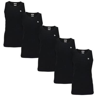 5-pack donnay heren 100% katoenen mouwloos t-shirt /singlet james.
