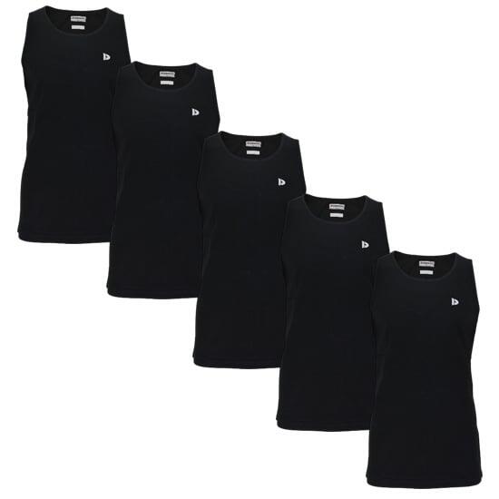 Lot de 5 débardeurs Donnay pour homme, 100% coton / Débardeur James.