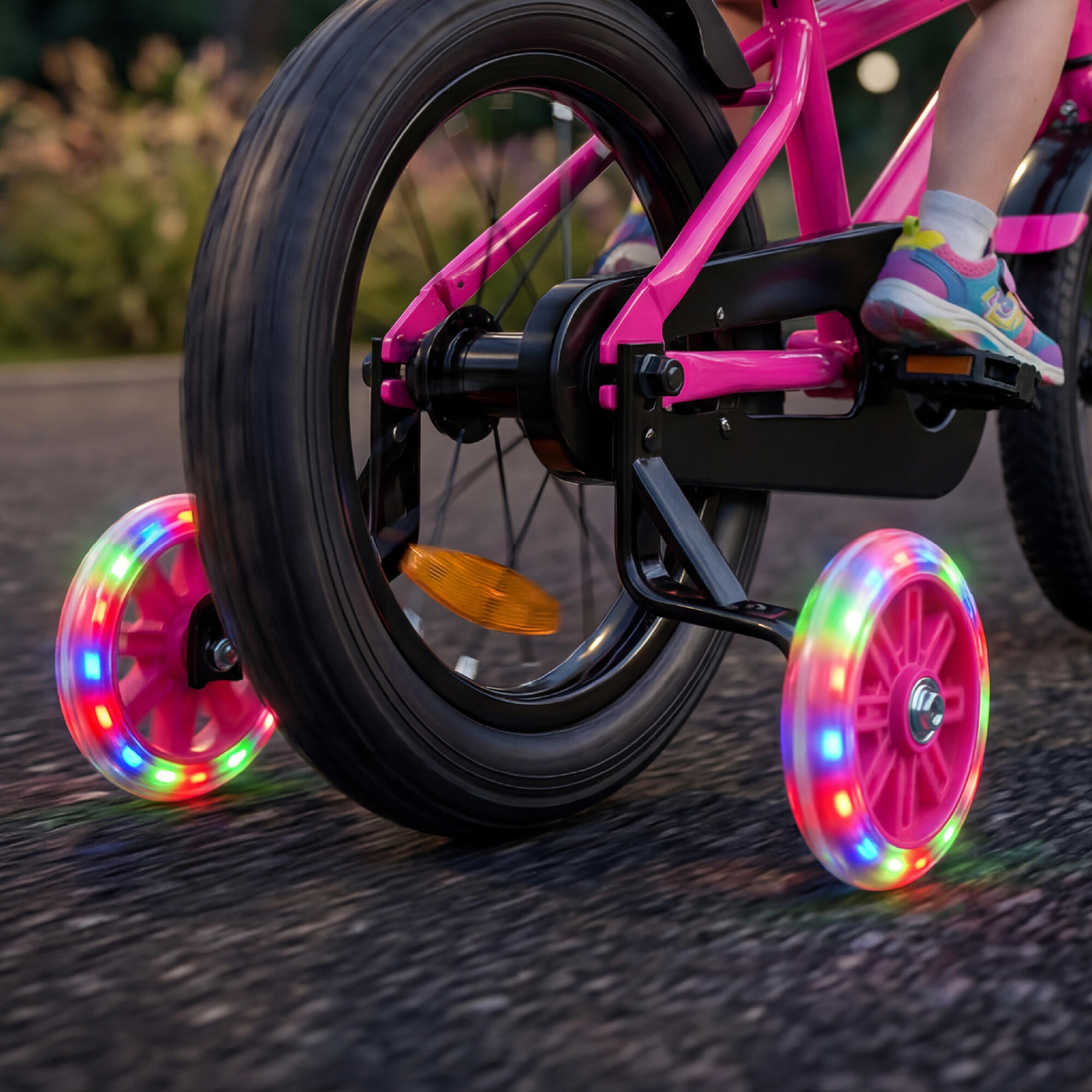 VOLTOURI BK03 kinderfiets, 14”, met zijwieltjes en duwstang 6/7