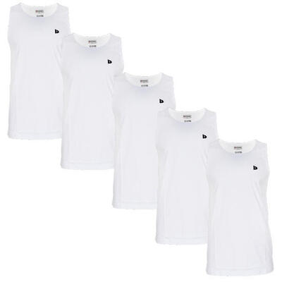 5-pack donnay heren 100% katoenen mouwloos t-shirt /singlet james.