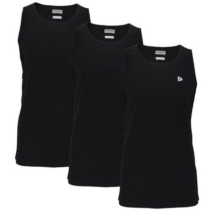 Lot de 3 débardeurs Donnay pour homme, 100% coton / Débardeur James.