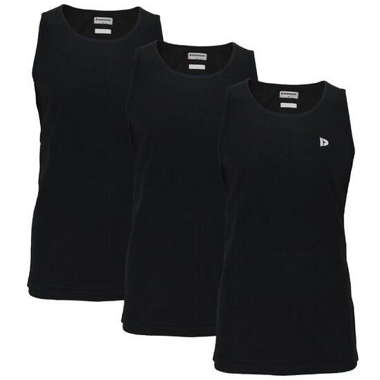 Lot de 3 débardeurs Donnay pour homme, 100% coton / Débardeur James.