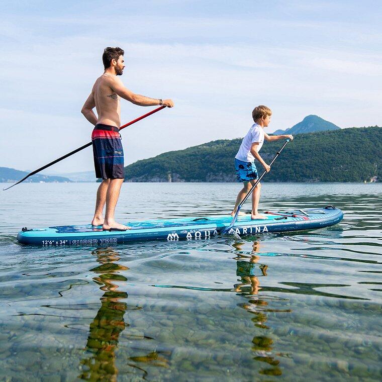 Deska SUP rodzinna AQUA MARINA SUPER TRIP 12'6 220 kg + pompka elektryczna 3/7