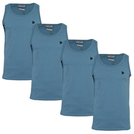 Lot de 4 débardeurs Donnay pour homme, 100% coton / Débardeur James.