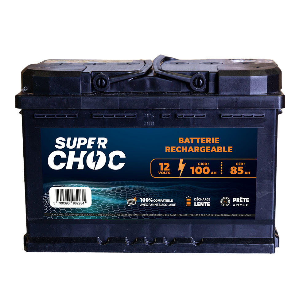 Batterie rechargeable 12V 100Ah SUPERCHOC 1/1