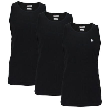 Lot de 3 débardeurs Donnay pour homme, 100% coton / Débardeur James.
