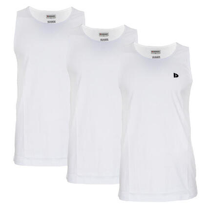 Lot de 3 débardeurs Donnay pour homme, 100% coton / Débardeur James.