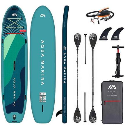 Deska SUP AQUA MARINA SUPER TRIP 12'6 381cm pompka elektryczna + 2x wiosło combo