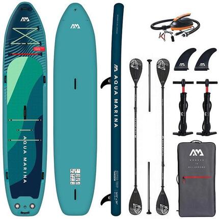 Deska SUP SUPER TRIP 14'0 300kg 2x wiosło kajak/SUP + szybka pompka