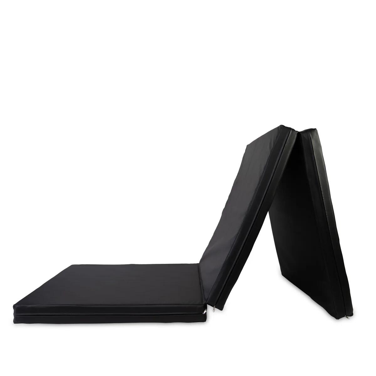 Tapete de ginástica 300 x 100 x 10 cm, preto, tapete de piso macio dobrável Jefl 2/6
