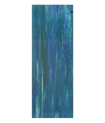 Manduka eko superlite travel rubberen yogamat 1,5 mm - blue toad marble