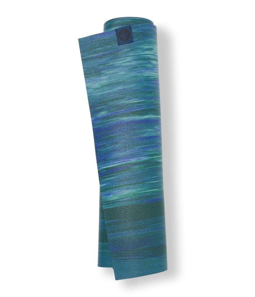 Manduka eKO Superlite Travel rubberen yogamat 1,5 mm - Blue Toad Marble 4/4