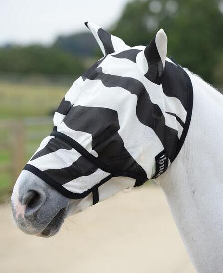 Masque anti-mouches pour cheval Bucas Buzz-Off Zebra