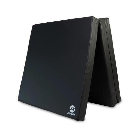 Turnmatte 300 x 100 x 10 cm schwarz Weichbodenmatte klappbar Jeflex