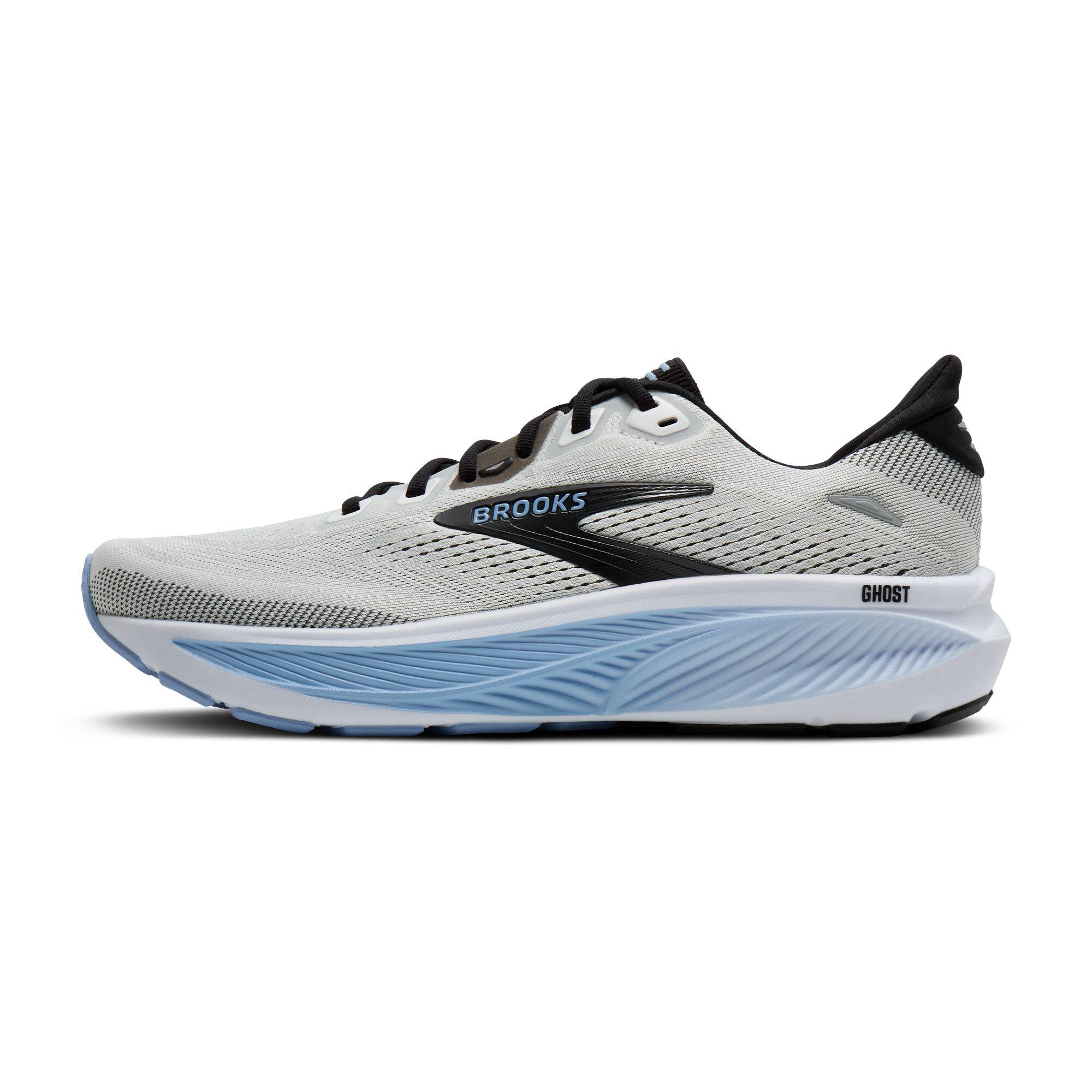 Zapatillas de running Hombre Ghost 18 blanco negro azul claro 3/5
