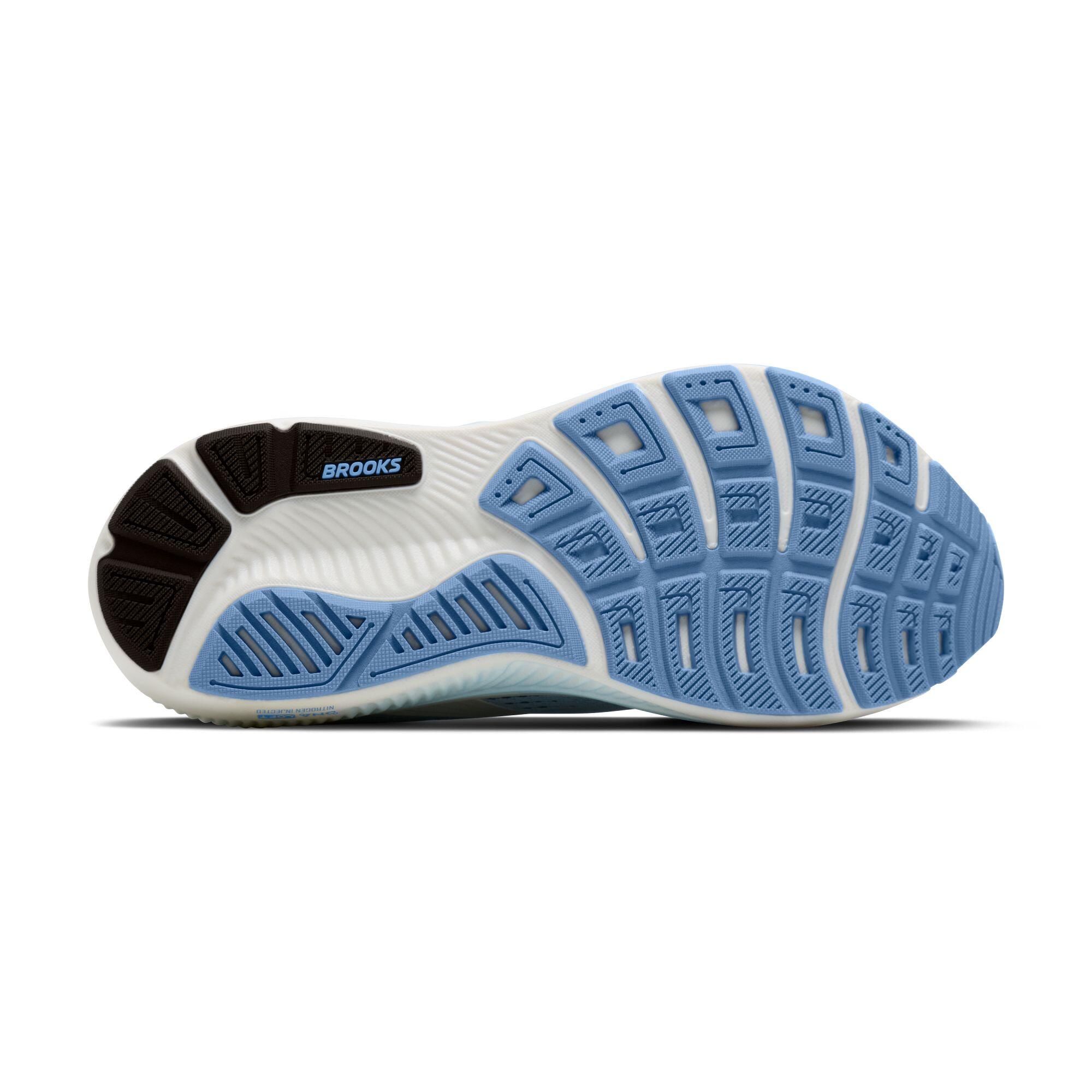 Zapatillas de running Hombre Ghost 18 blanco negro azul claro 5/5