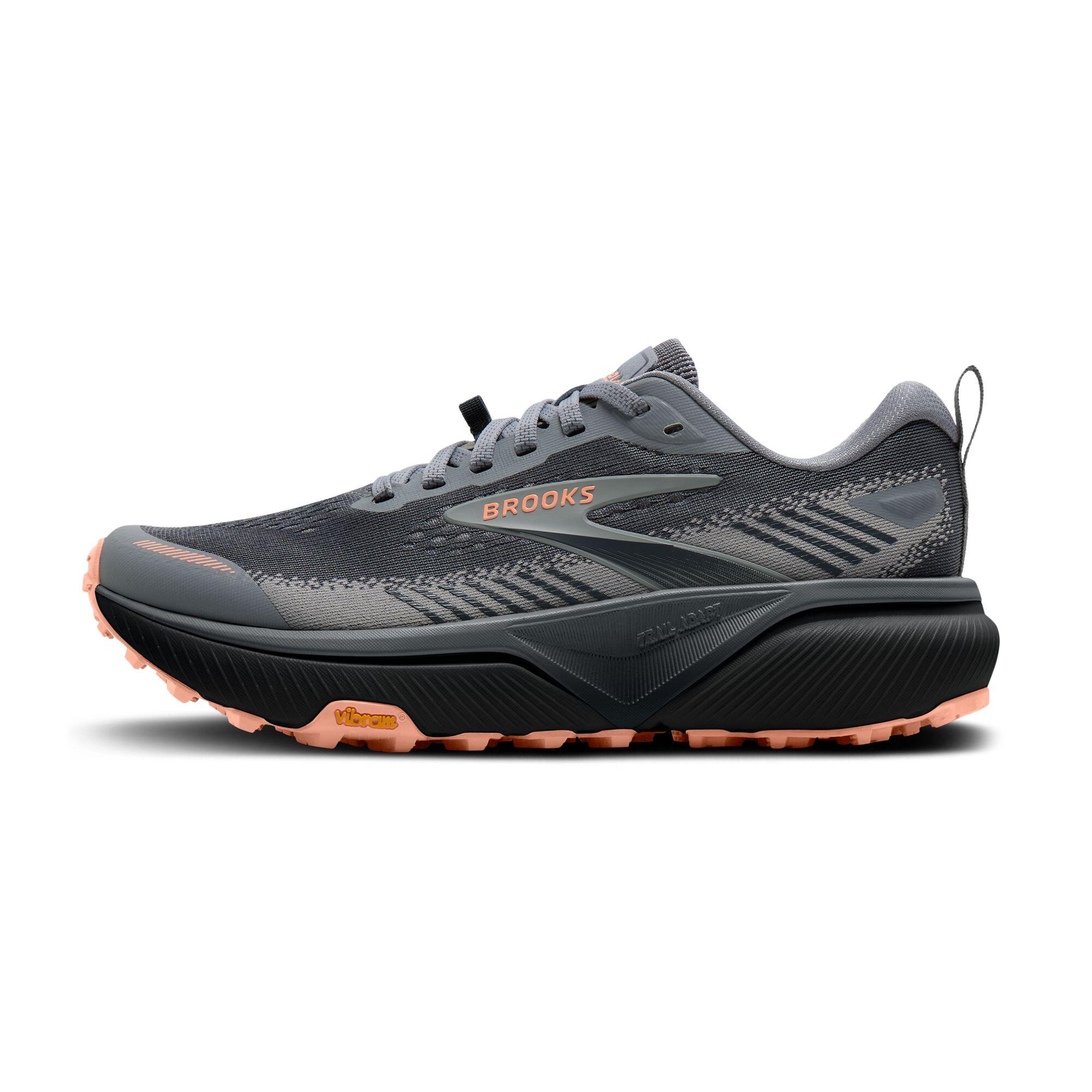 Scarpe running Donna Cascadia 20 grigio pesca grigio scuro 3/5