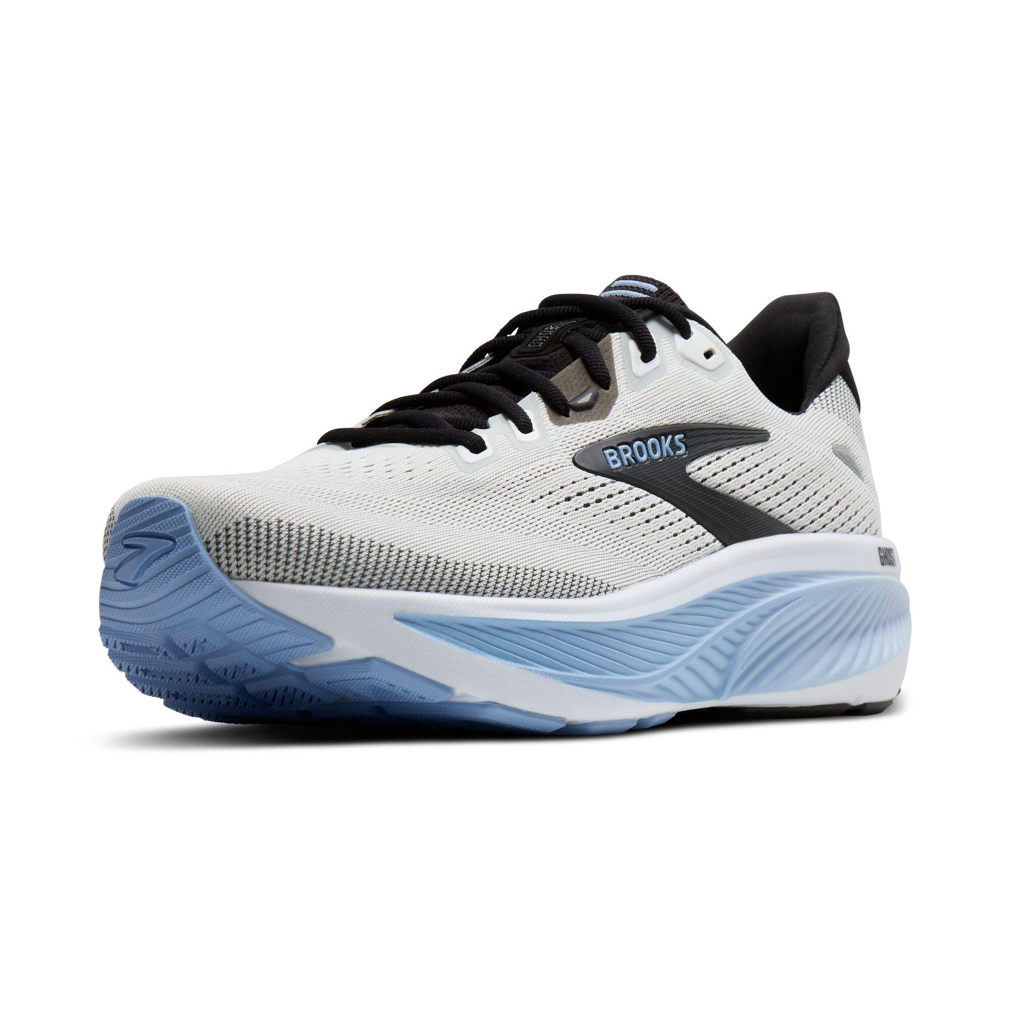 Zapatillas de running Hombre Ghost 18 blanco negro azul claro 4/5