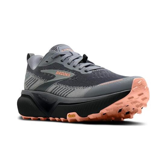 Zapatillas de running Mujer Cascadia 20 gris melocotón gris oscuro