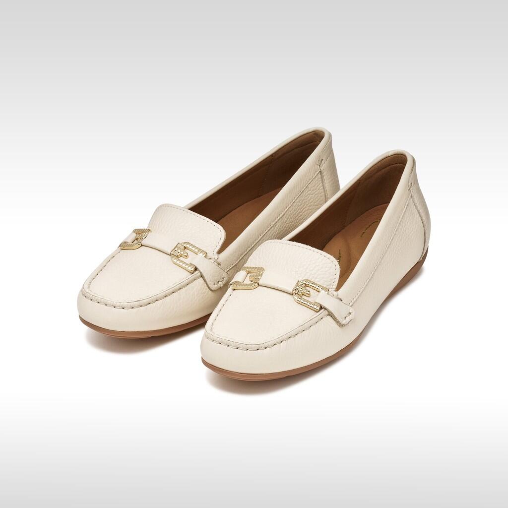 Mocassins Femme ANNYTAH MOC WOMAN Blanc Cassé 4/7