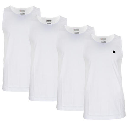 Lot de 4 débardeurs Donnay pour homme, 100% coton / Débardeur James.