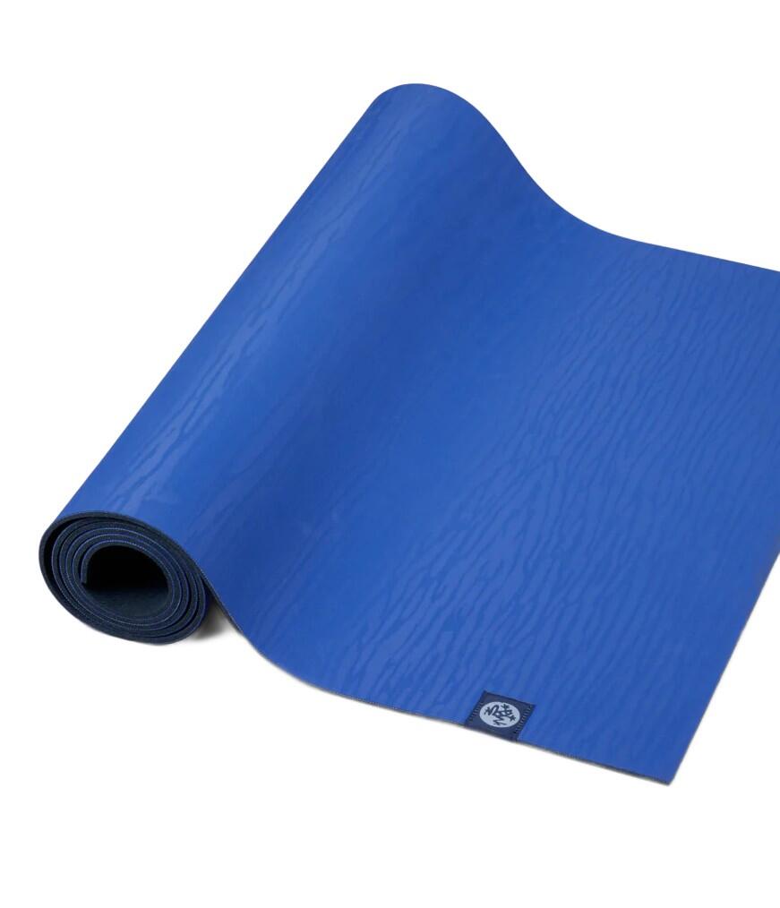 Manduka eKO Lite 4mm 3.0 rubberen yogamat - Blue Toad Midnight 2/4