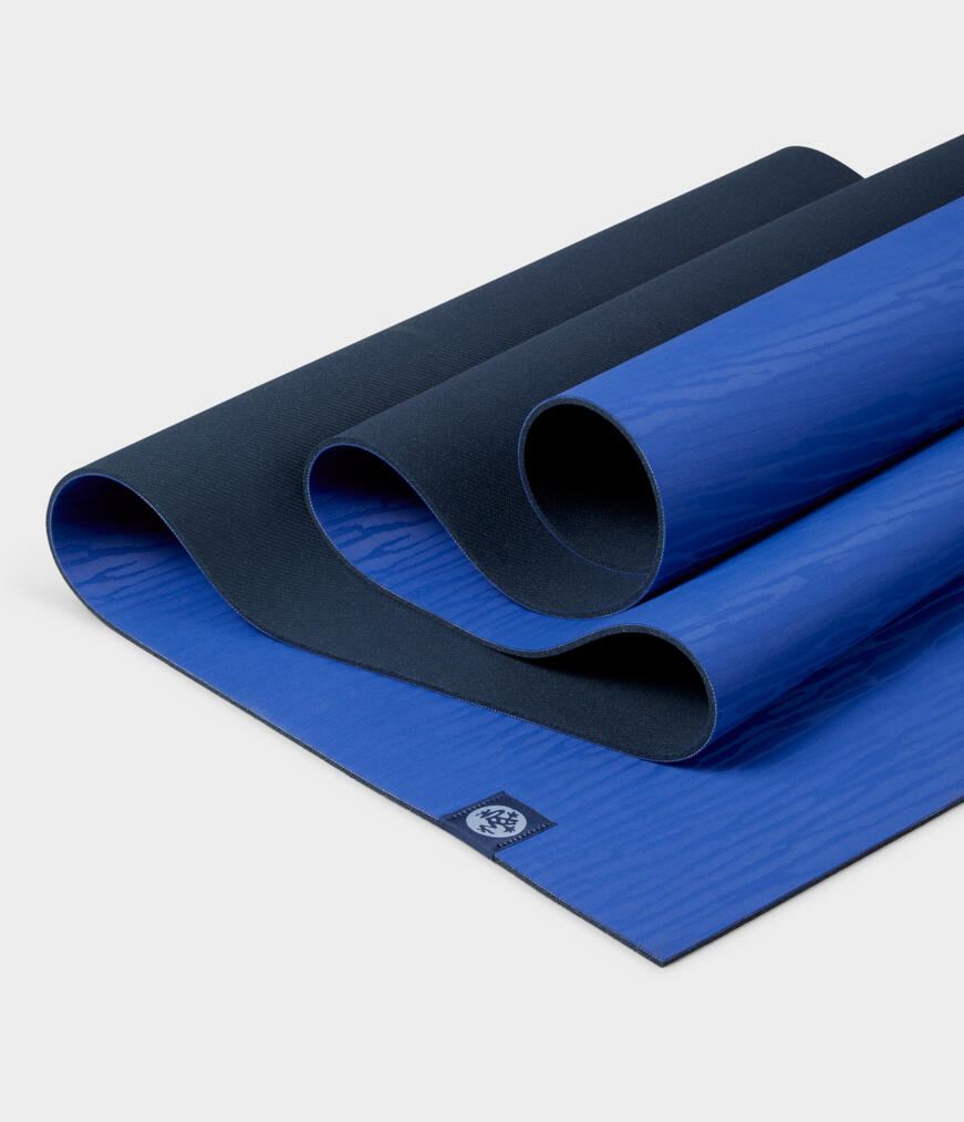 Manduka eKO Lite 4mm 3.0 rubberen yogamat - Blue Toad Midnight 4/4