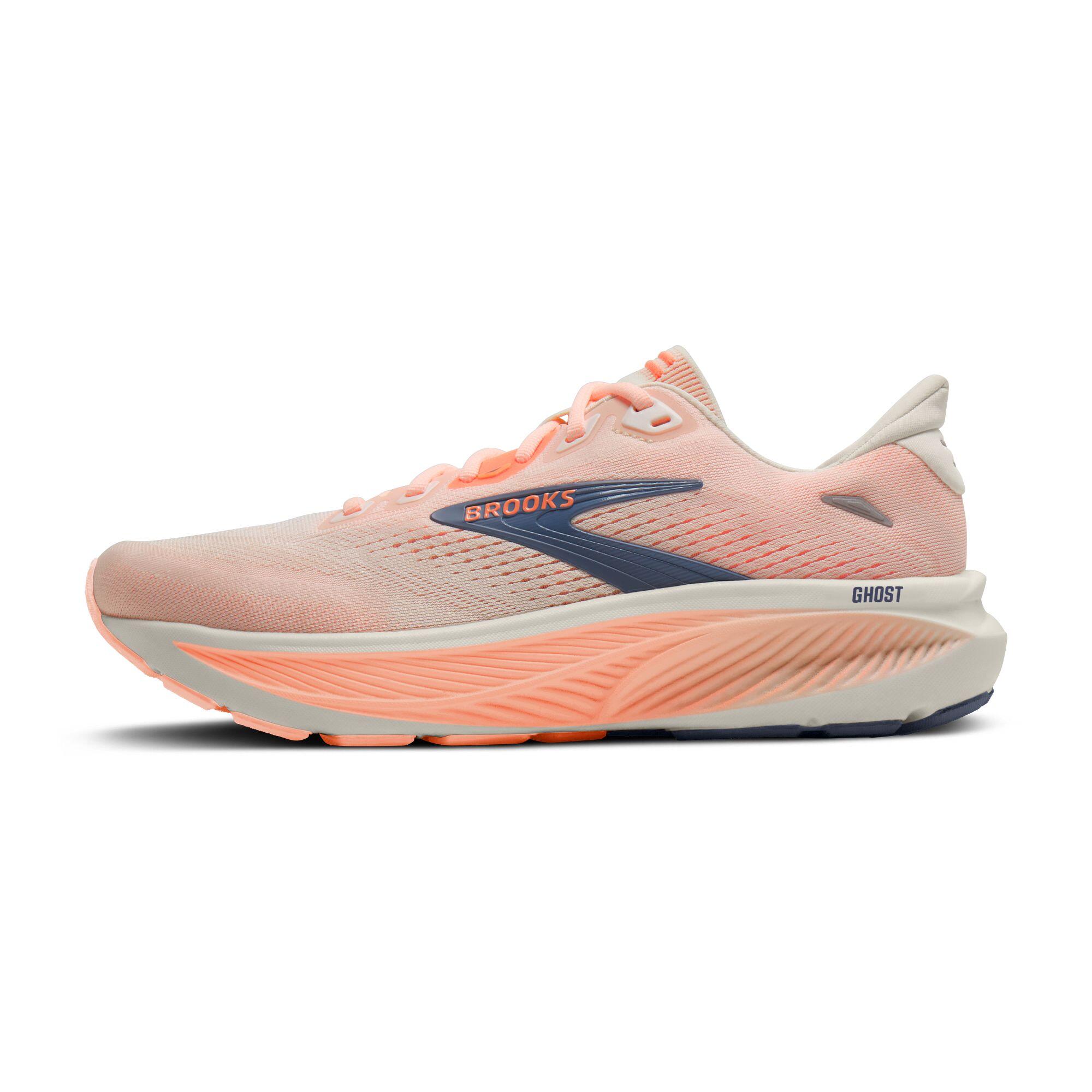 Chaussure de running Femme Ghost 18 gris pêche blanc 3/5